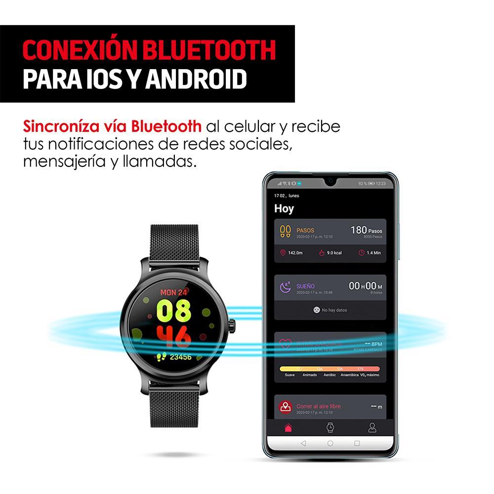 Smartwatch Reloj Inteligente Premium, Monitor Cardiaco y de Presión, Mensajes, iOS/Android, W50 Pro
