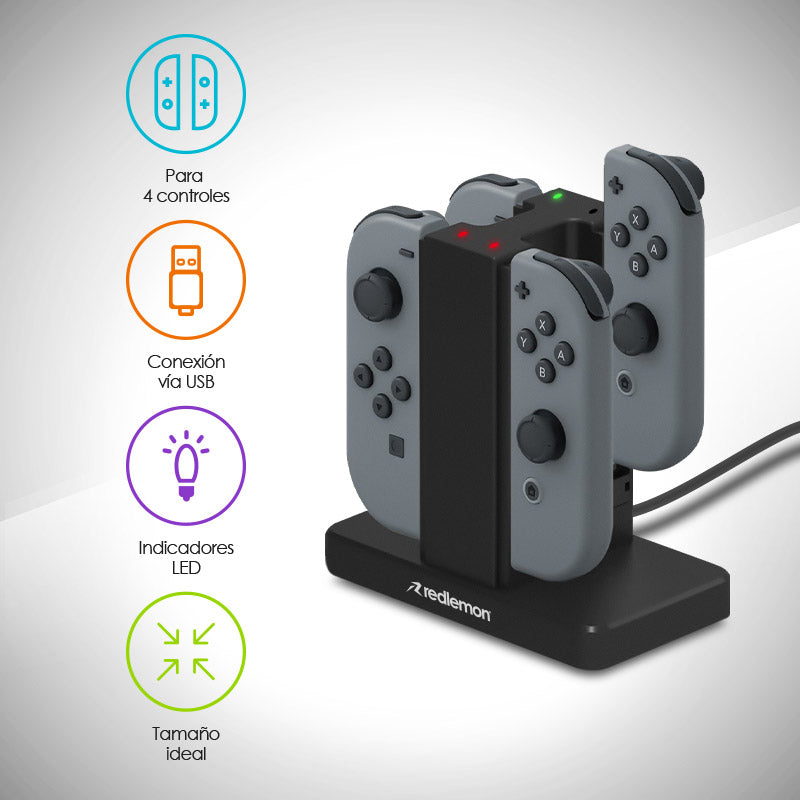 Cargador para Controles Joy-Con de Nintendo Switch 2 pares