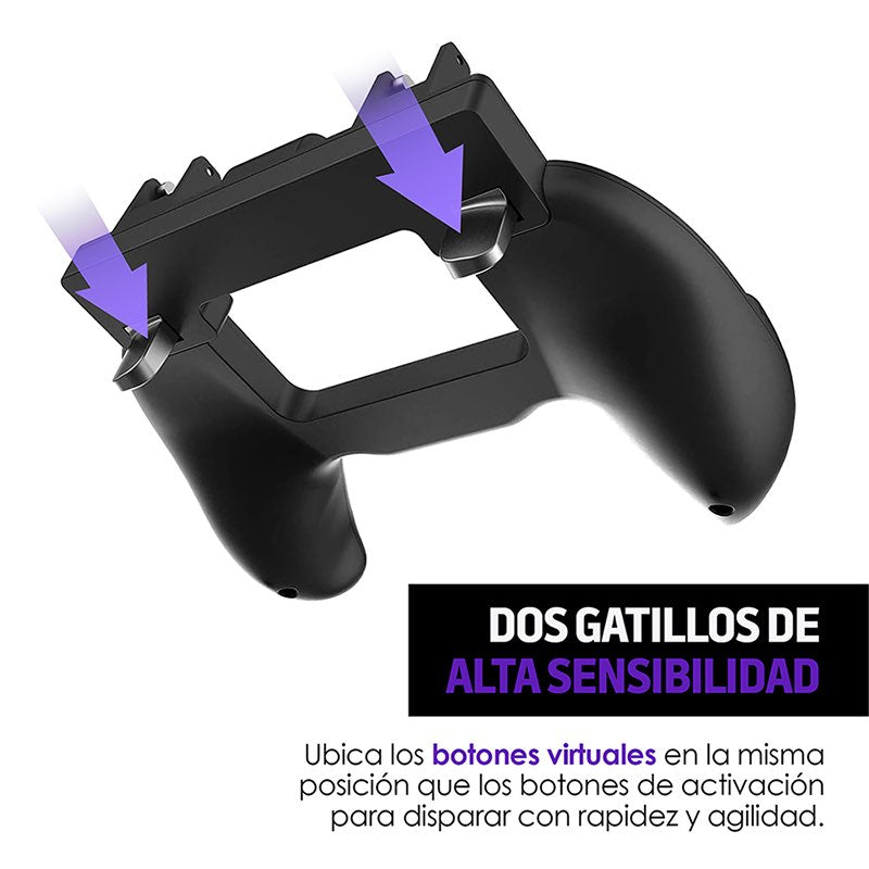 Gamepad Control para Celular Disparador con 2 Gatillos