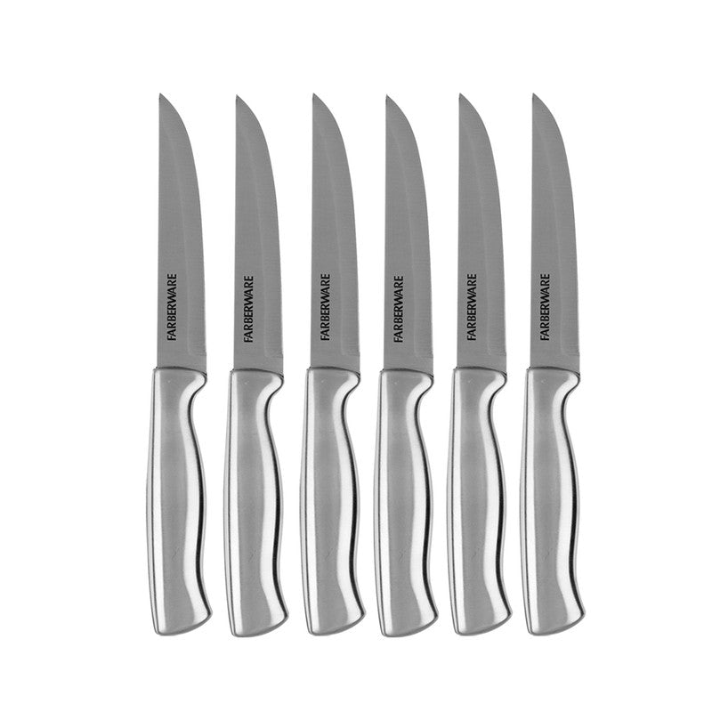 Juego de cuchillos y auxiliares con base negra Farberware de 15 Piezas