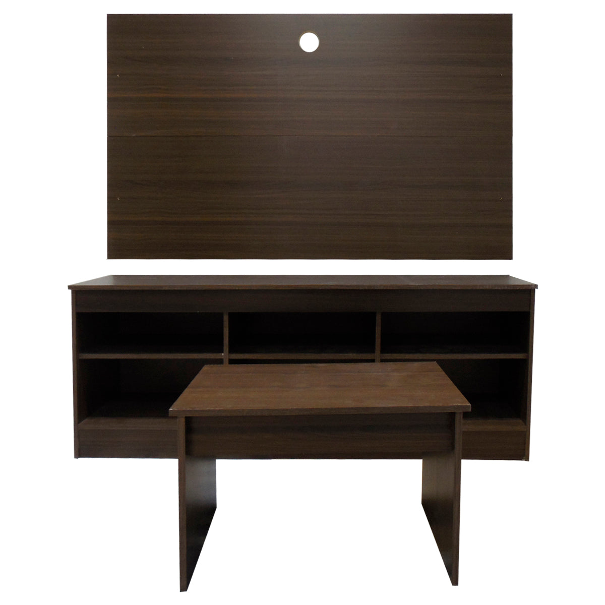 Mueble Para Tv Modular Repisas + Mesa De Centro Juego Sala
