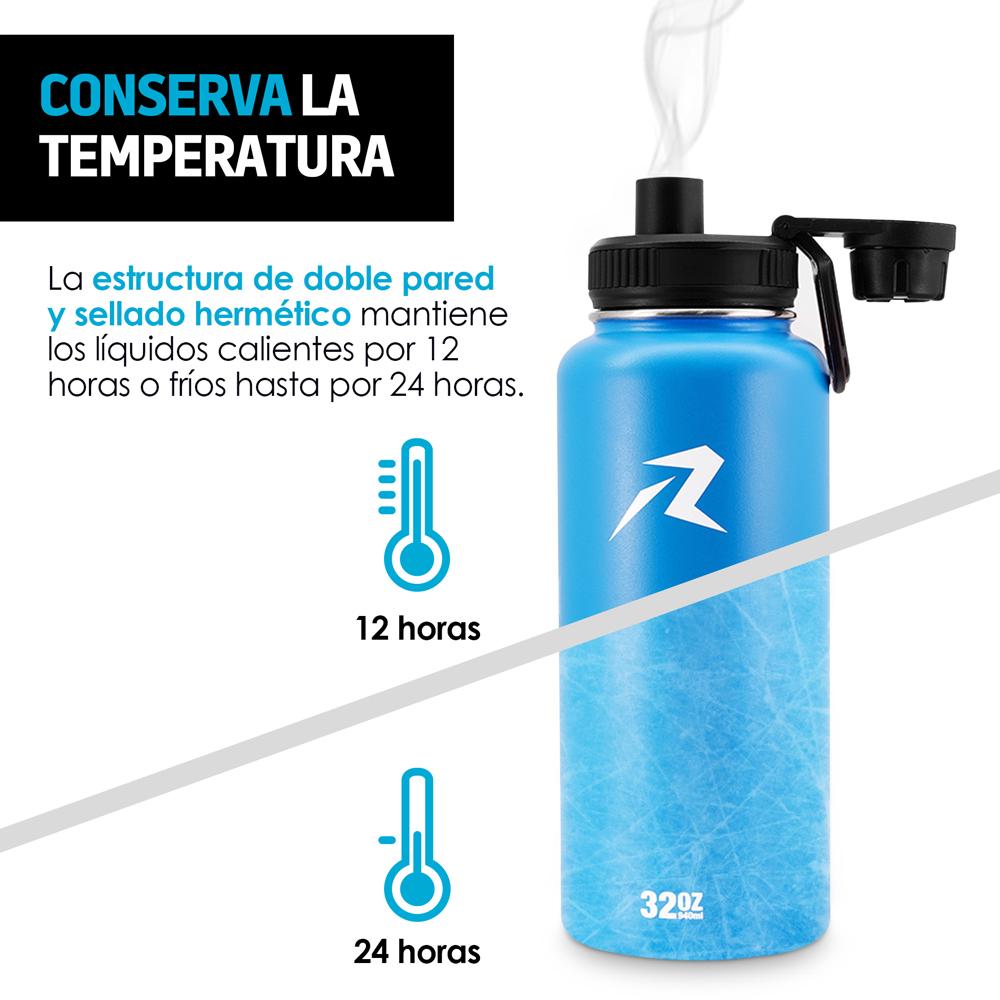Termo de Acero Inoxidable para Agua Fría Caliente 940ml -Rosa