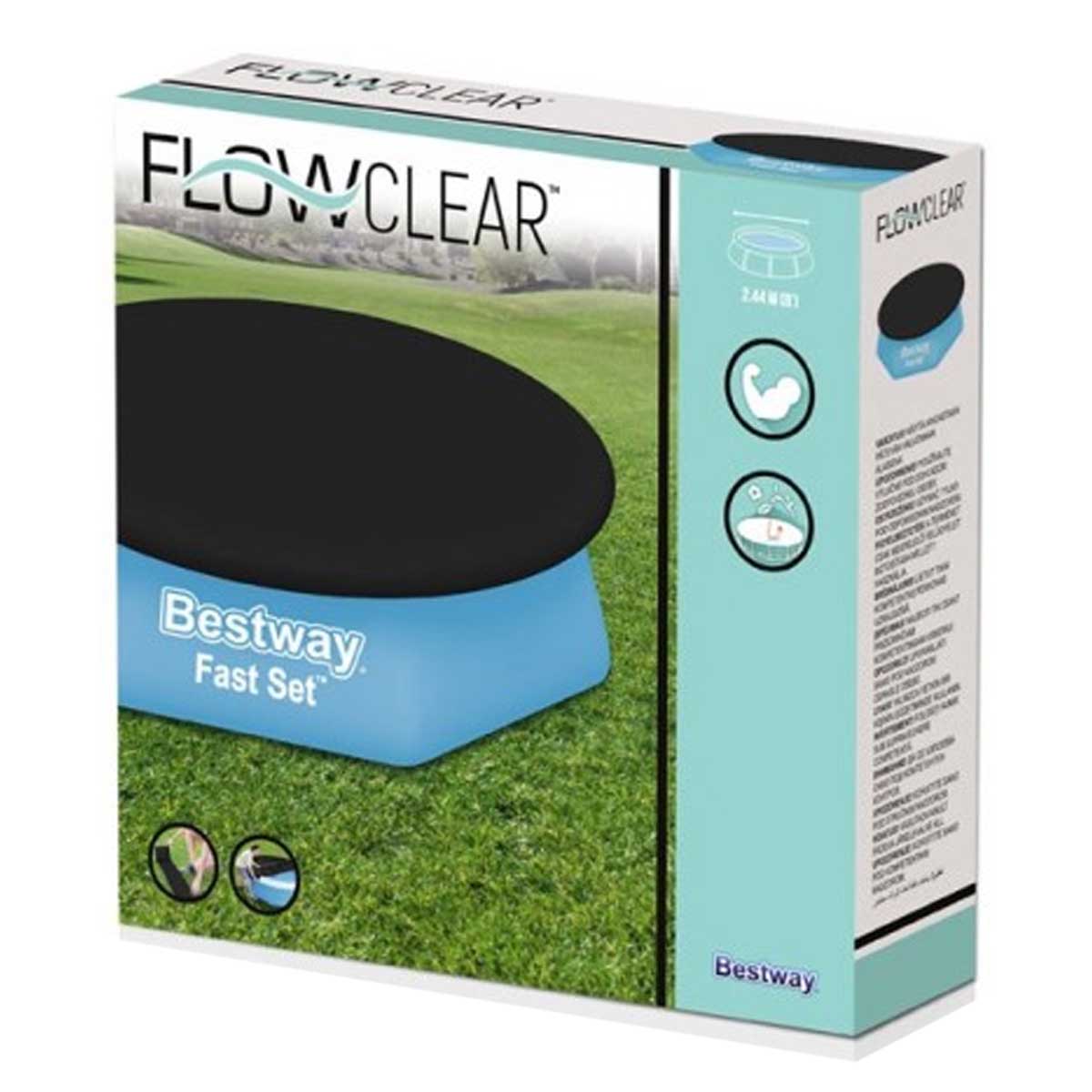 Cubierta Cobertor Alberca Piscina Circular 2.44m 8Ft Bestway