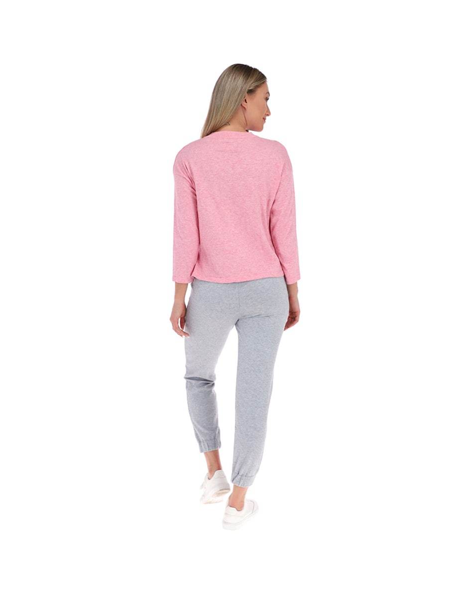 Suéter Escote en V (color Palo de Rosa)