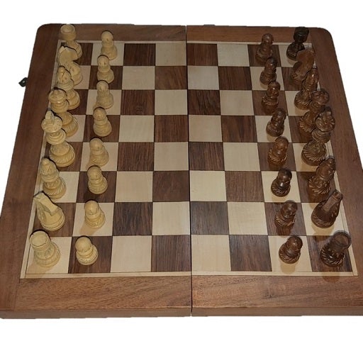 Ajedrez de madera de 35 × 35 cm Novelty
