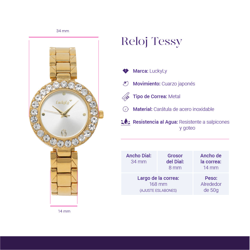 Reloj Tessy - Oro