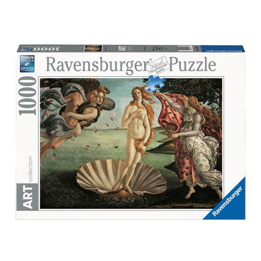 Rompecabezas de Nacimiento de Venus de Botticelli (1,000 piezas) Ravensburger