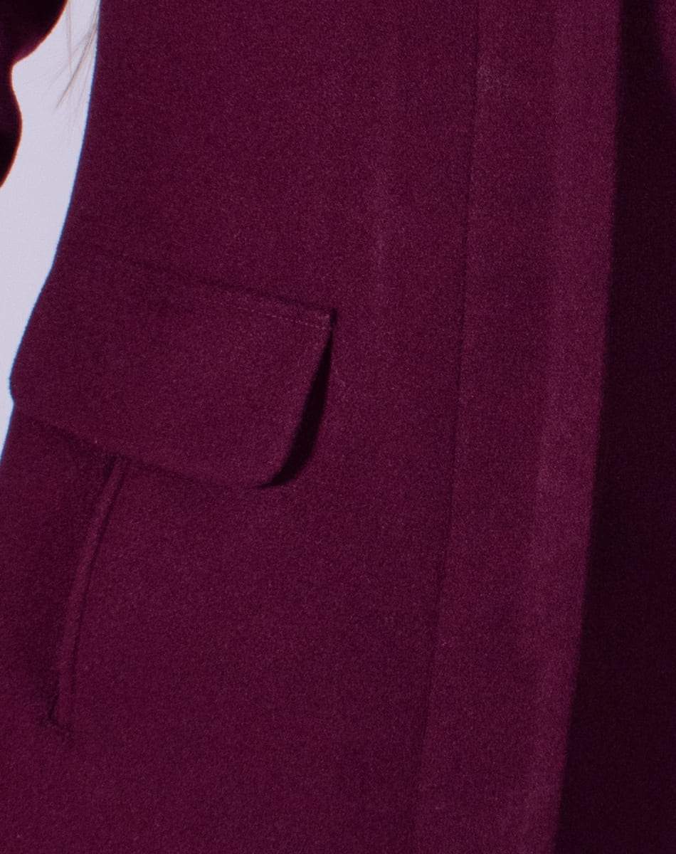 Abrigo largo (color Vino)