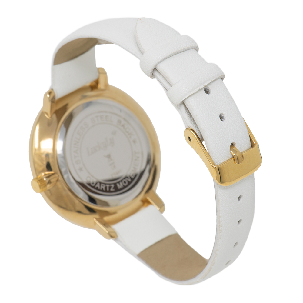 Reloj Minka - Blanco con Oro
