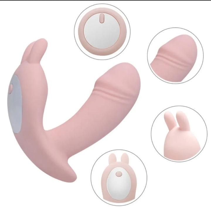 Dildo vibrador conejo recargable