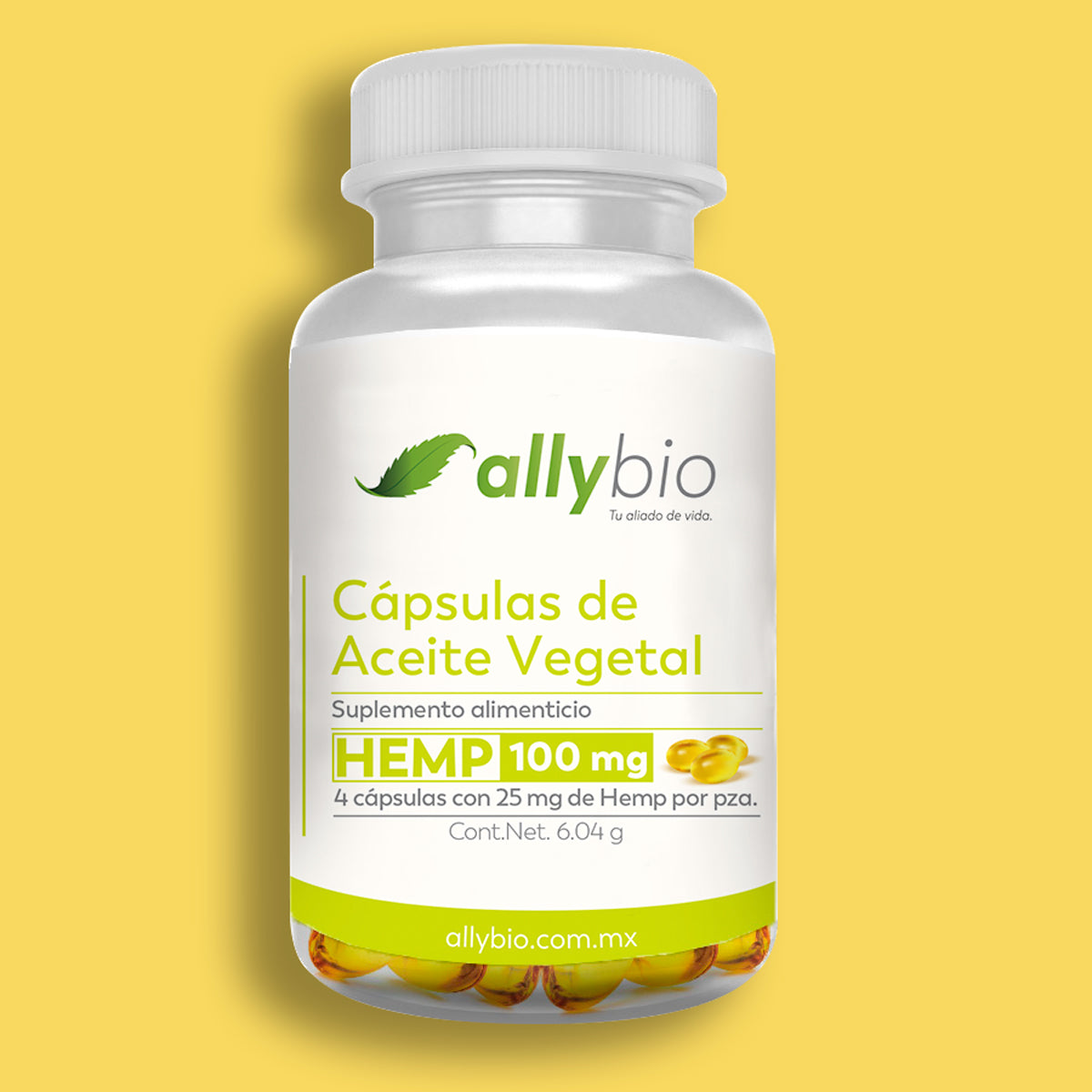Cápsulas De Aceite Vegetal 100 mg CBD