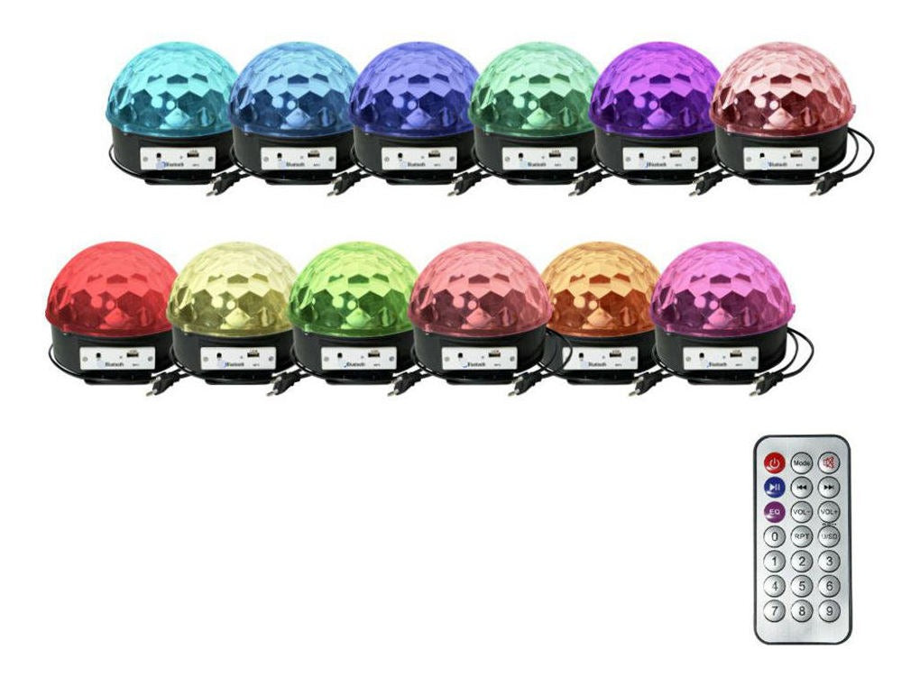 Esfera De Luces Led Con Bocinas Y Reproductor Usb/sd