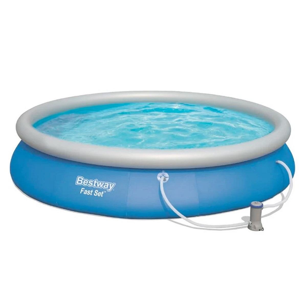 Alberca Inflable Con Bomba Circular Fastset 457 Cm Bestway
