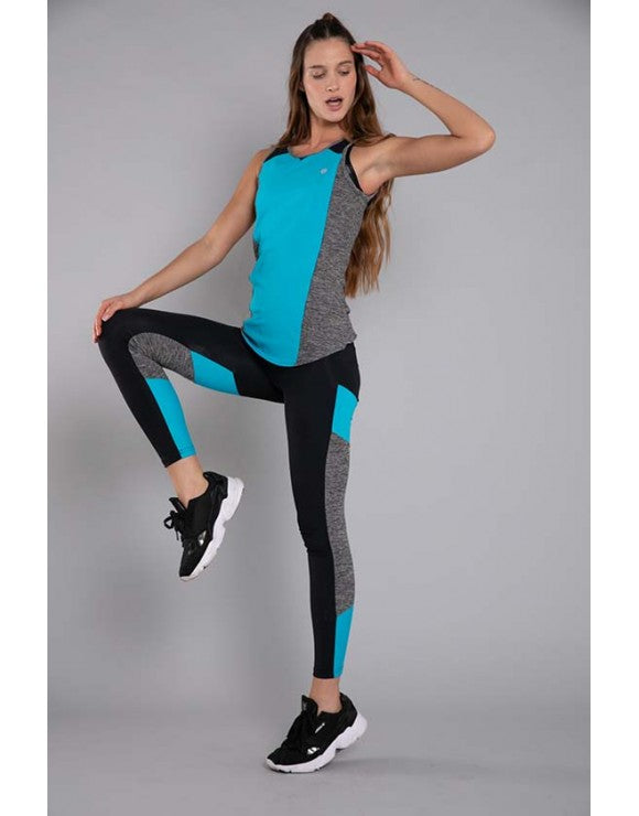 Legging con bloques de color