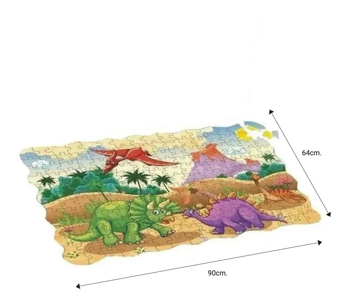 Juguete Puzzle infantil 420 pcs. Dinosaurios - 208pcs